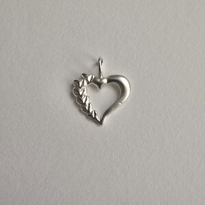 Sterling Silver Heart Pendant Charm